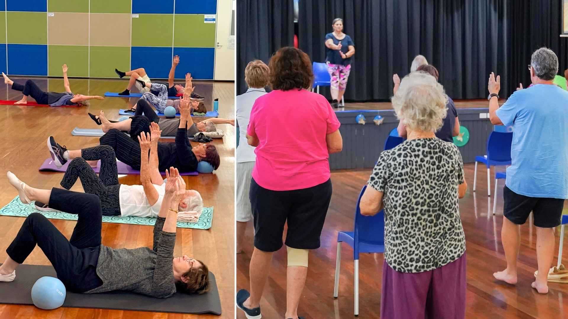 Seniors in Burnie Brae Fitness Classes